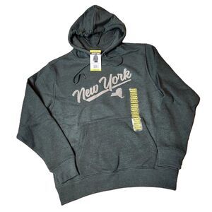 State of Mine New York Hoodie - Men’s Medium Green Cotton Poly